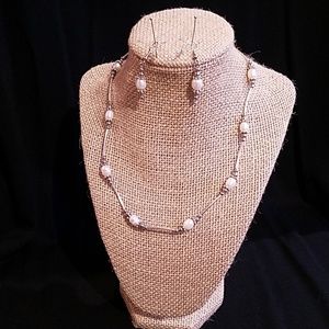 Costume necklace and earrings